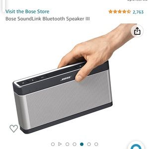 Bose SoundLink III Speaker and Charger